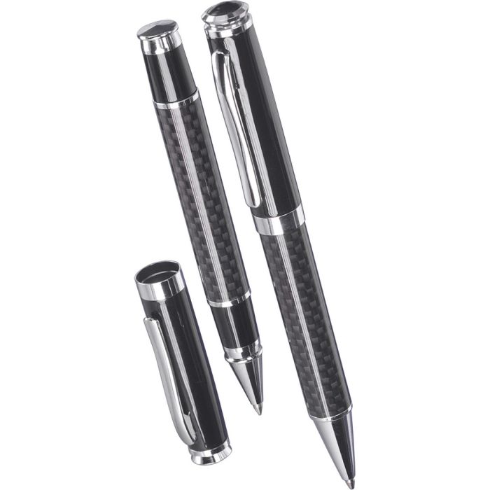 Writing set, ball pen and roller ball pen
