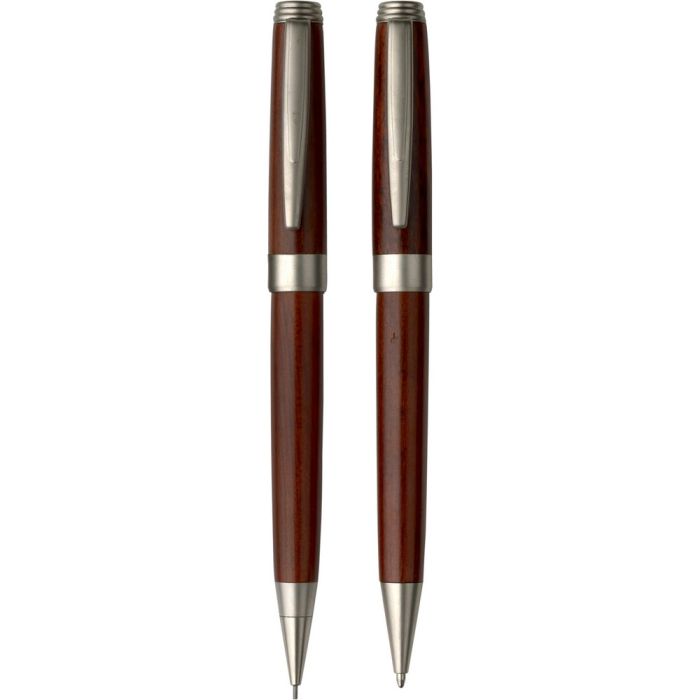 Writing set, ball pen and mechanical pencil