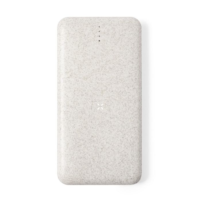 Wheat straw wireless power bank 8000 mAh, wireless charger 10W
