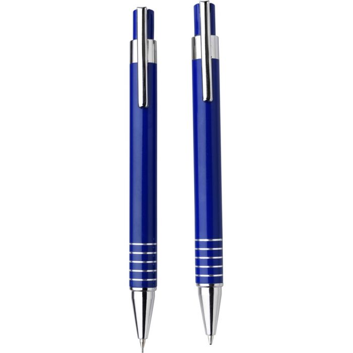 Writing set, ball pen and mechanical pencil