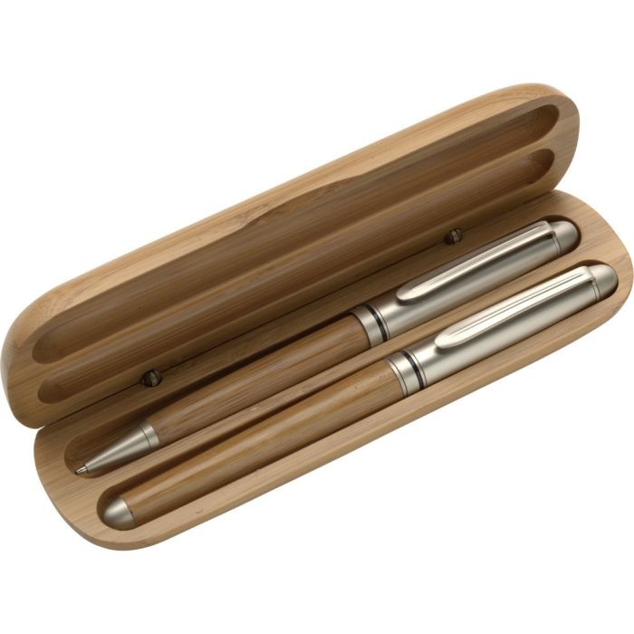 Writing set, ball pen and roller ball pen