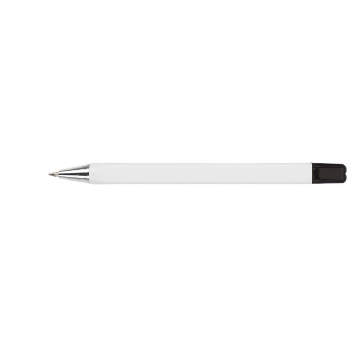 Writing set, pencil, highlighter and ball pens with caps that indicate ink colour