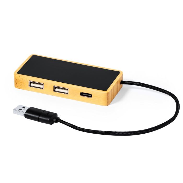 Bamboo USB and USB-C hub