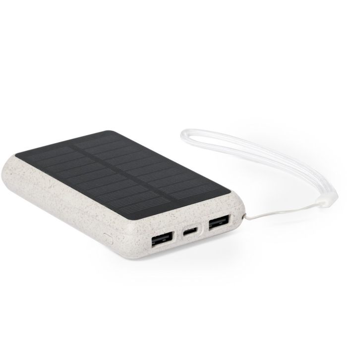 Wheat straw power bank 5000 mAh, solar charger
