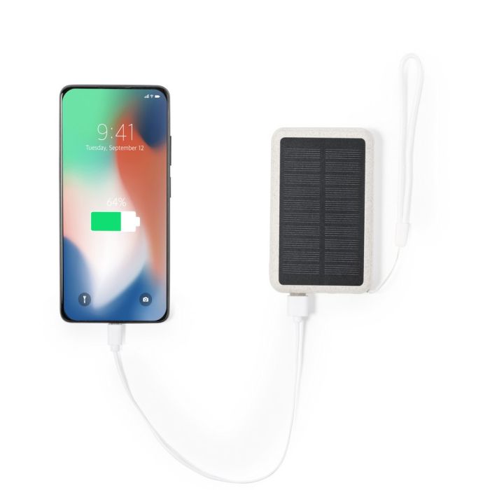 Wheat straw power bank 5000 mAh, solar charger