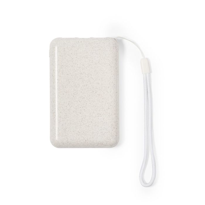 Wheat straw power bank 5000 mAh, solar charger