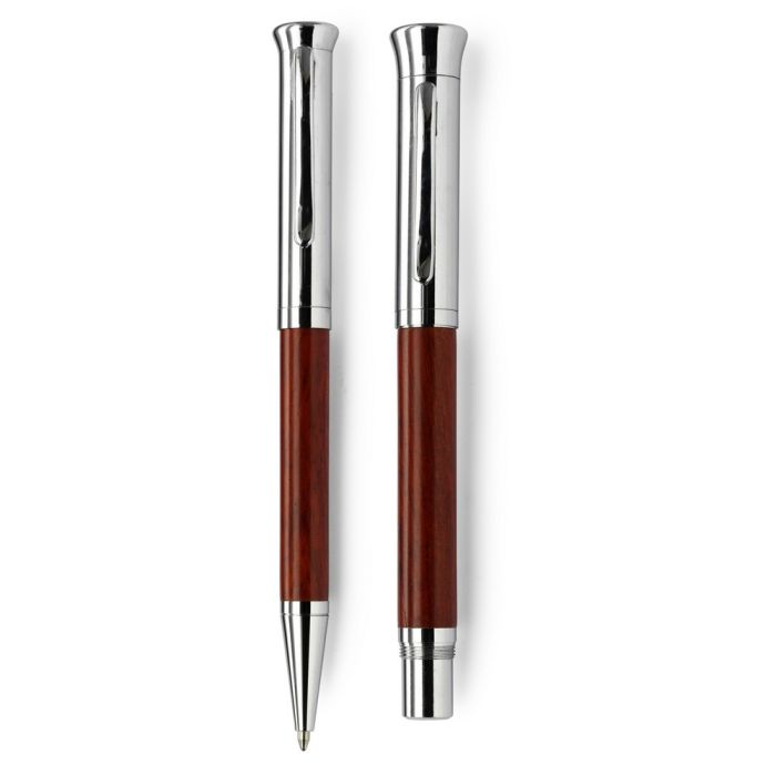 Writing set, ball pen and roller ball pen