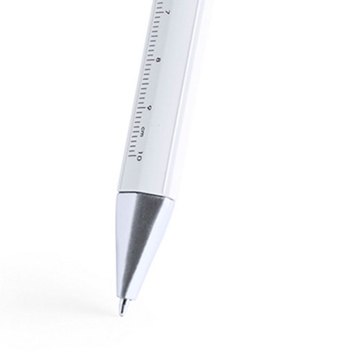 Multifunctional ball pen, ruler, measuring tool