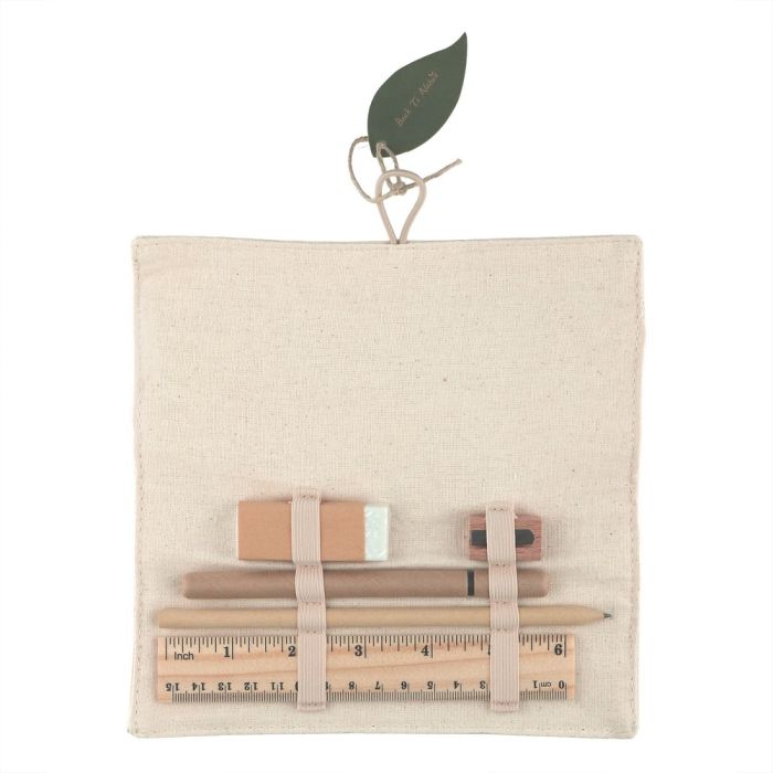 School set, pencil case, pencil, ball pen, ruler, eraser and pencil sharpener | Lauren