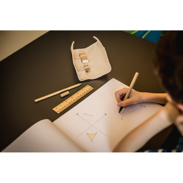 School set, pencil case, pencil, ball pen, ruler, eraser and pencil sharpener | Lauren