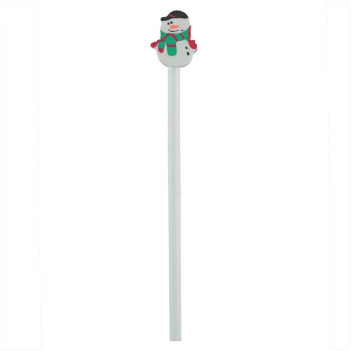 Pencil with eraser, Christmas pattern