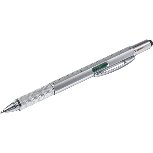 Multifunctional ball pen, ruler, spirit level, touch pen