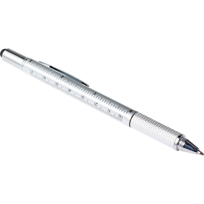 Multifunctional ball pen, ruler, spirit level, touch pen