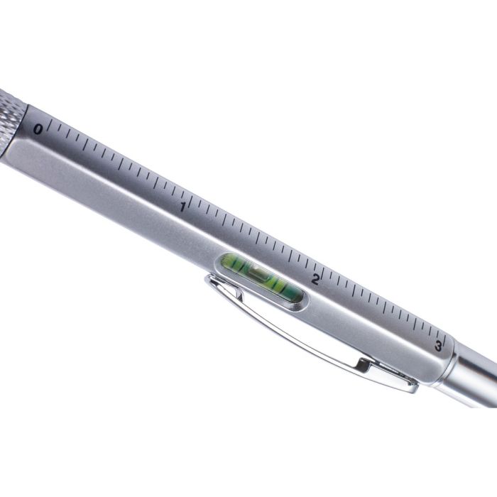 Multifunctional ball pen, ruler, spirit level, touch pen
