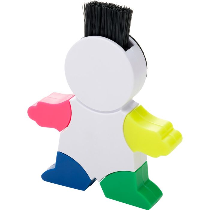 Highlighter "man", screen cleaner, keypad brush