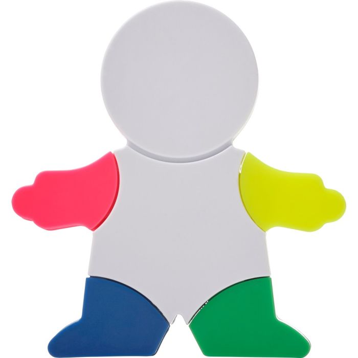 Highlighter "man", screen cleaner, keypad brush