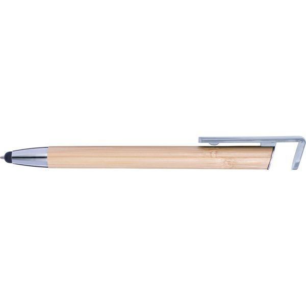 Bamboo ball pen, touch pen, phone stand