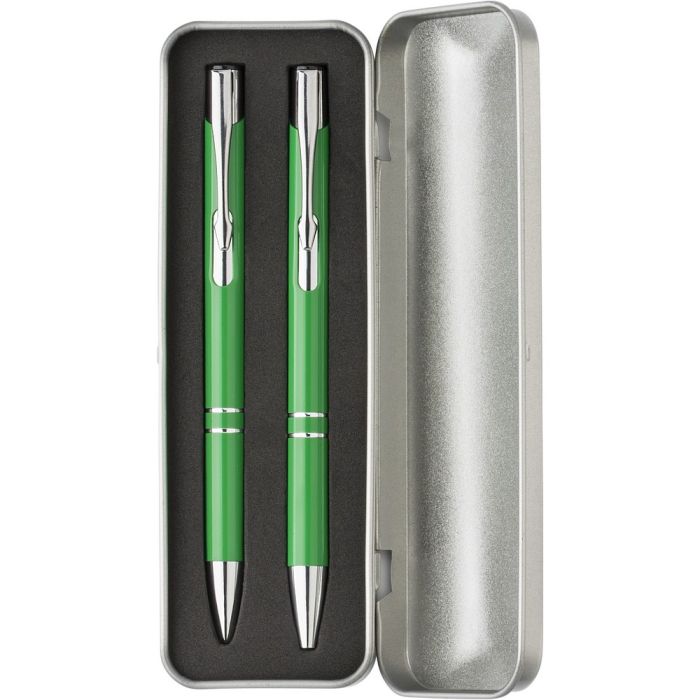 Writing set, ball pen and mechanical pencil