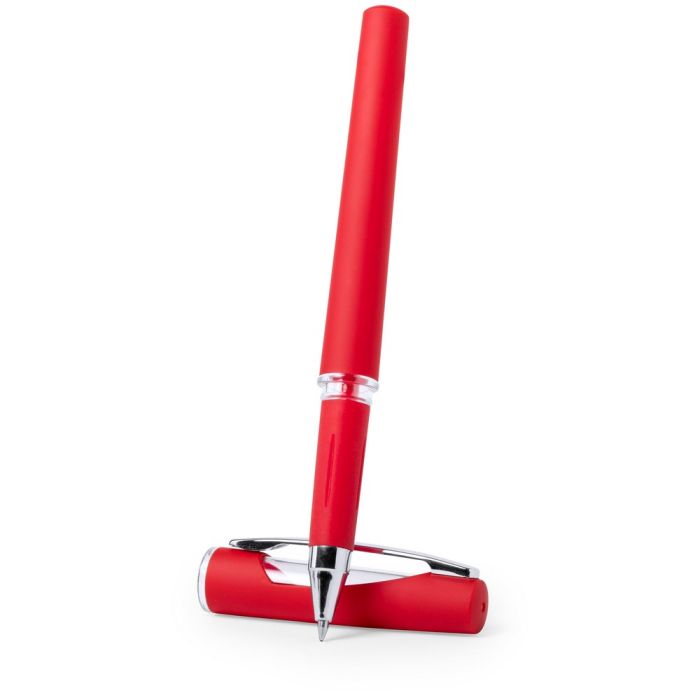 Roller ball pen with cap
