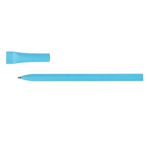Rolled paper ball pen with cap | Brittany