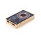 Magnetic wireless bamboo power bank 5000 mAh, wireless charger 15W