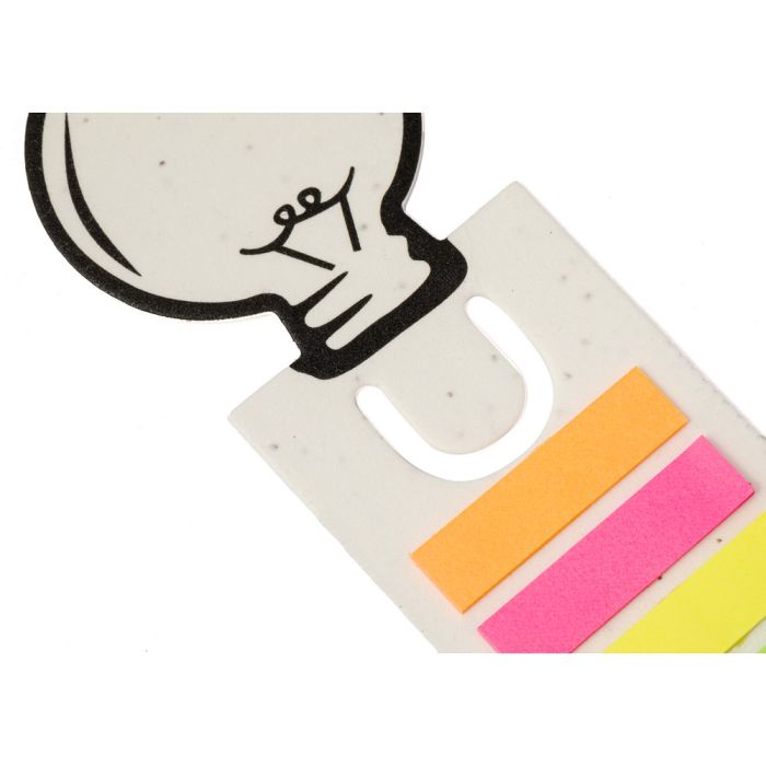 Memo holder, sticky notes, bookmark, seed paper