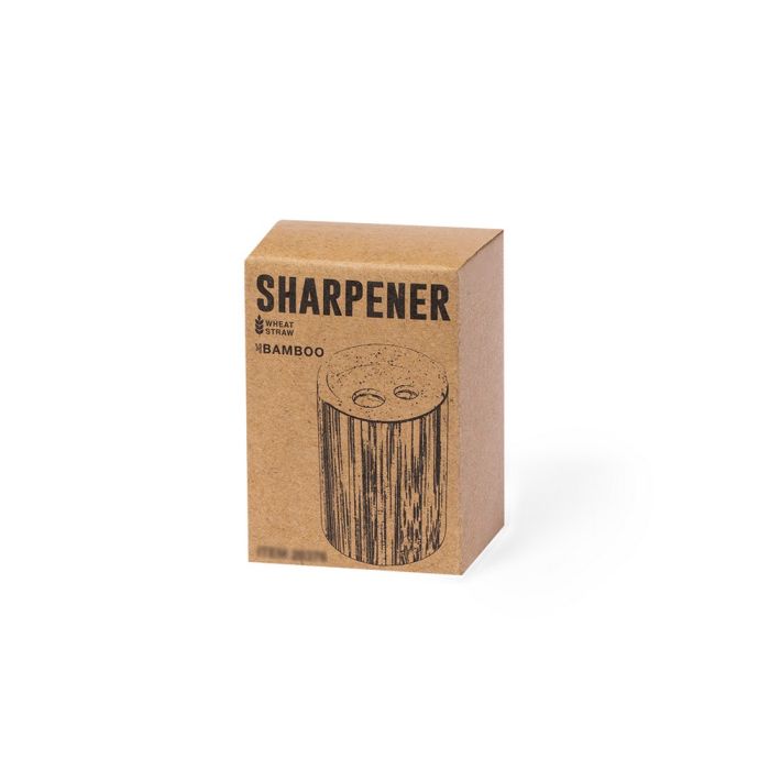 Bamboo pencil sharpener