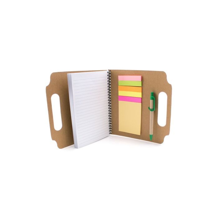 Conference folder approx. A5 with notebook, sticky notes and ball pen