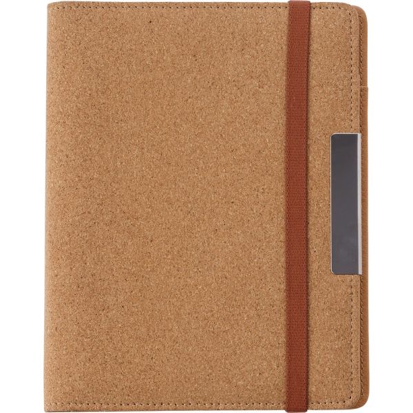 Cork conference folder approx. A5 with notebook