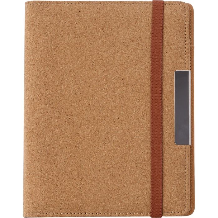 Cork conference folder approx. A5 with notebook