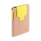 Memo holder, notebook A6, sticky notes, ball pen