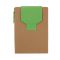 Memo holder, notebook A6, sticky notes, ball pen