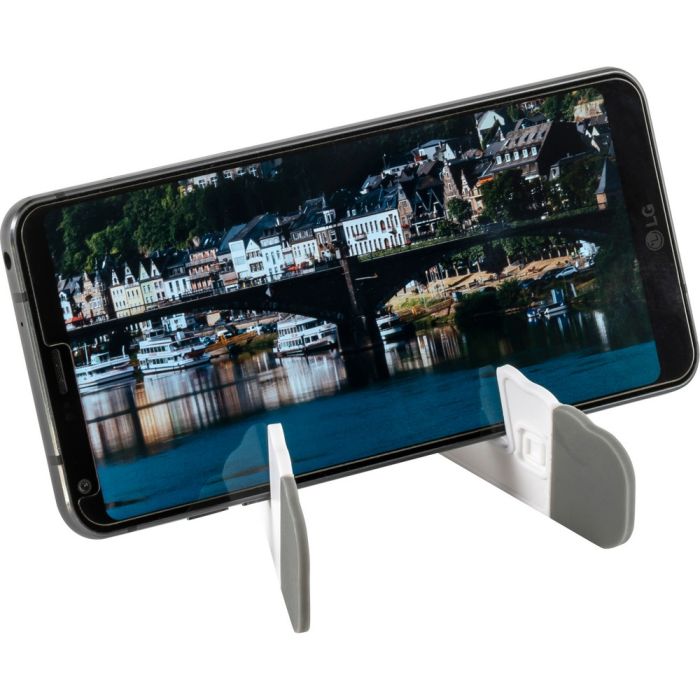 Foldable mobile phone stand also for tablets