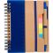 Memo holder, notebook, ball pen, ruler, sticky notes