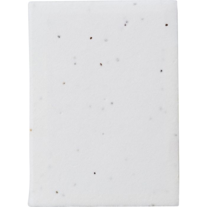 Memo holder, sticky notes, seed paper