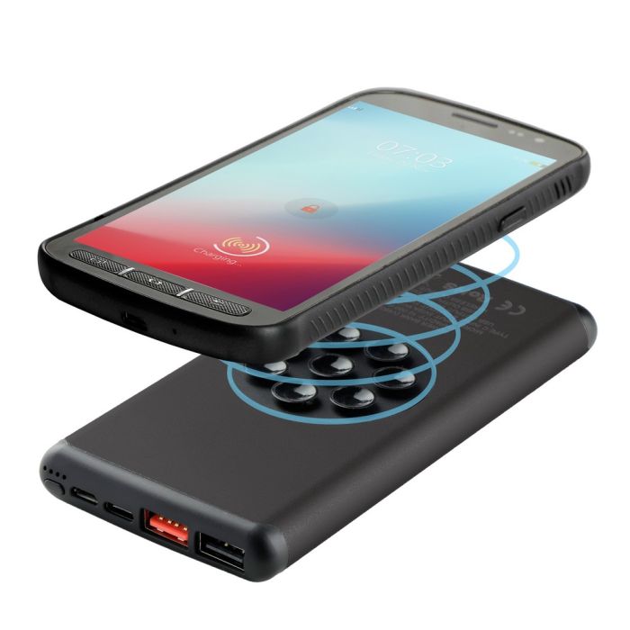 Wireless power bank 10000 mAh Mauro Conti with suction cups, wireless charger 10W | Stef