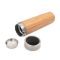 Bamboo thermos 500 ml with sieve stopping dregs and touch digital beverage temperature display | Georgia