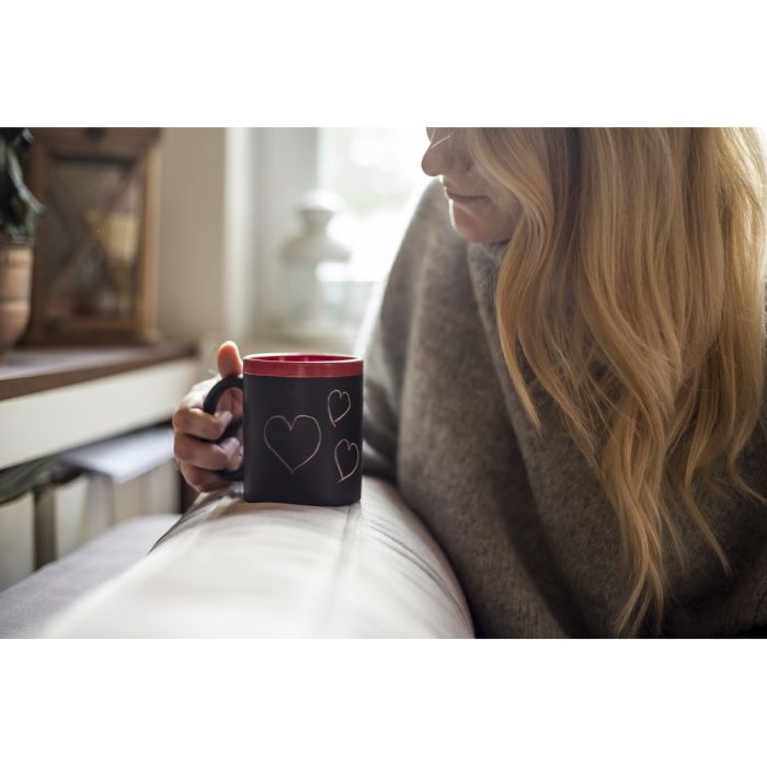 Ceramic mug for drawing 300 ml, chalk | Hayes