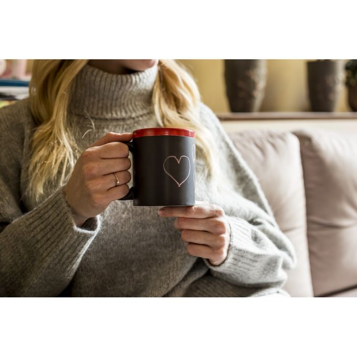Ceramic mug for drawing 300 ml, chalk | Hayes