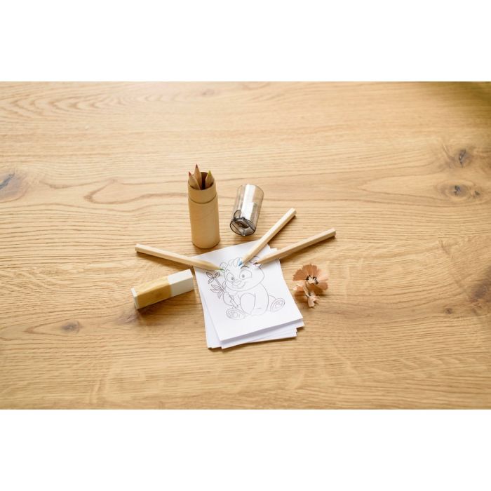 Colour pencil set, pencil sharpener
