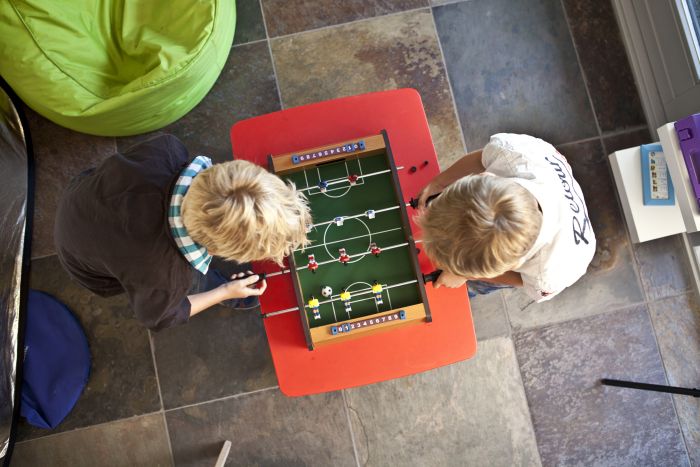 Mini football table game