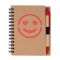 Notebook approx. B7 "smiling face" with ball pen | Dylan