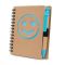 Notebook approx. B7 "smiling face" with ball pen | Dylan