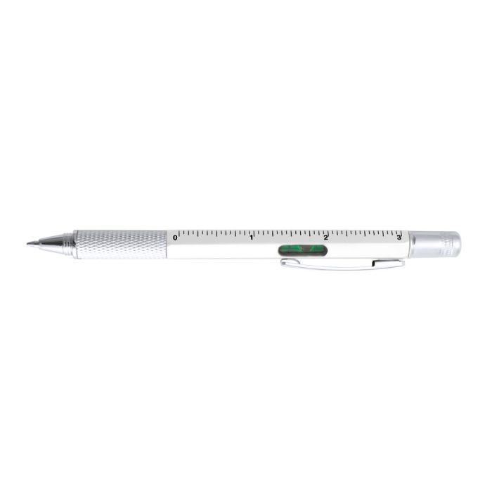Multifunctional ball pen, ruler, spirit level, screwdriver