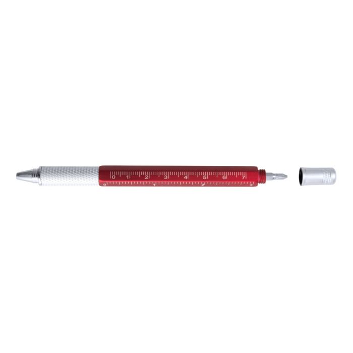Multifunctional ball pen, ruler, spirit level, screwdriver
