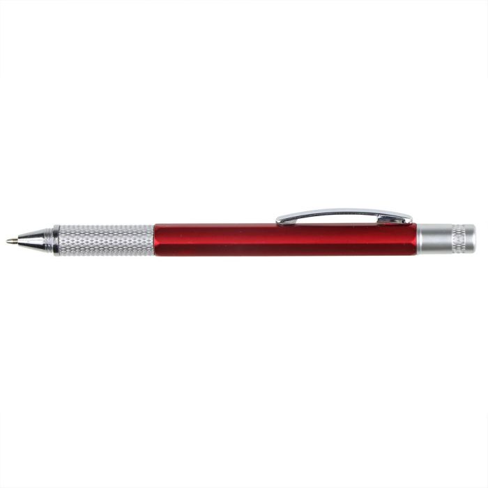 Multifunctional ball pen, ruler, spirit level, screwdriver