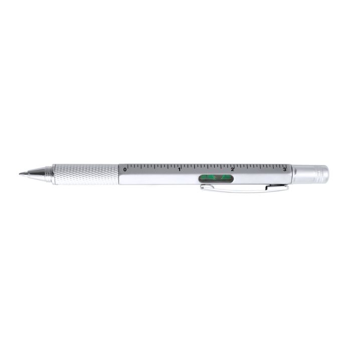 Multifunctional ball pen, ruler, spirit level, screwdriver