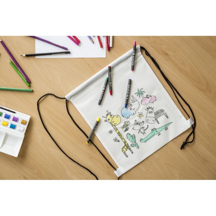 Drawstring bag for colouring, crayons | Rosemary