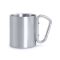 Metal mug 210 ml with carabiner clip