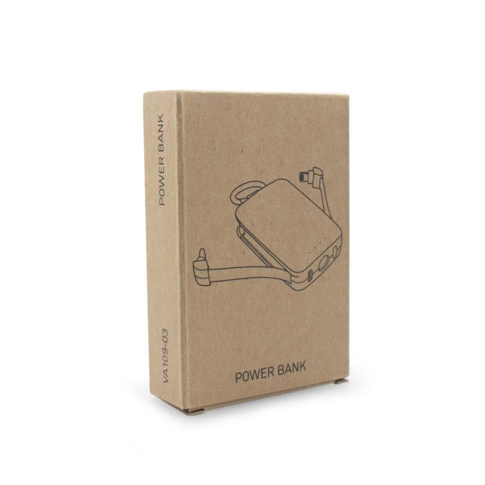 Power bank 4000 mAh, carabiner and 1W light | Dimetrice